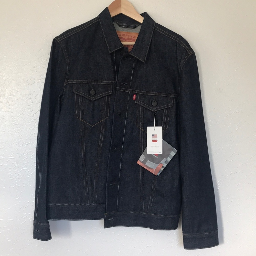 Selvedge Denim Slim Trucker Jean Jacket